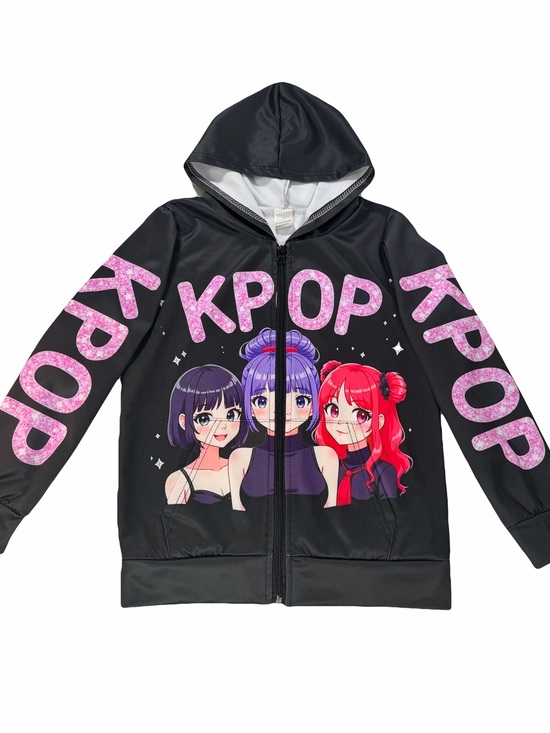 Other - Kpop Hooded Lightweight Jacket Size 5/6 Girls'